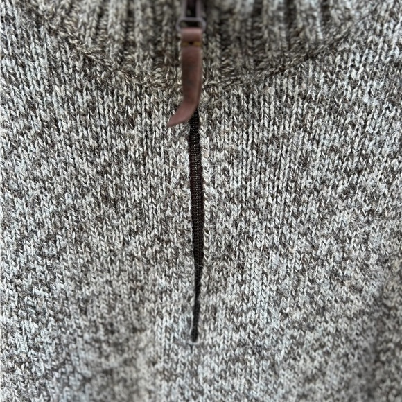 Woolrich  Eco Rich Woodward Half Zip Wool Sweater in Hazelnut Size XL - Picture 12 of 15